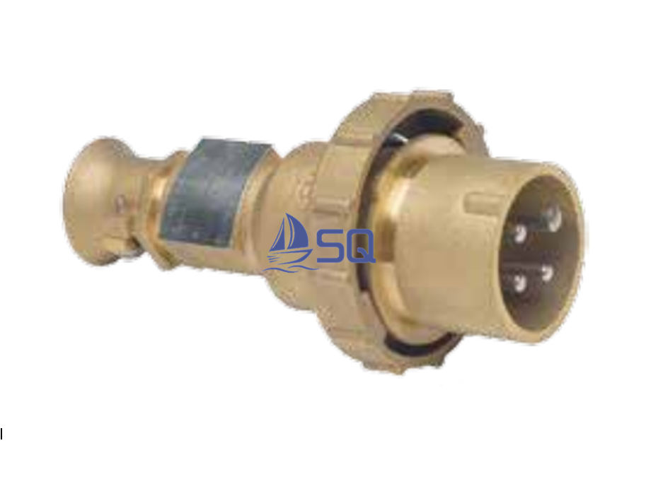 16A Marine Brass High-Current Water-tight Plug Socket