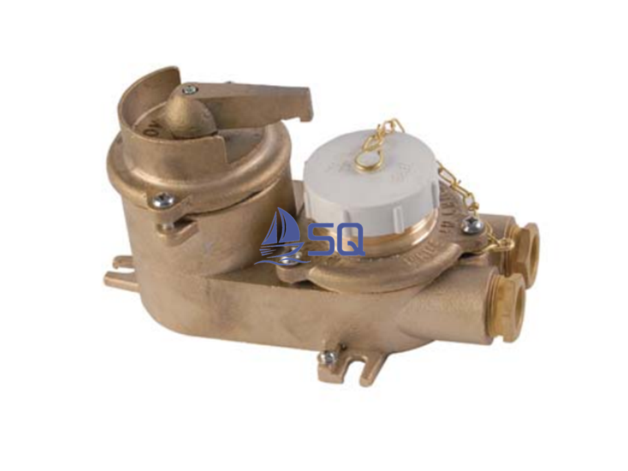 32A Marine Brass High-current Water-tight Socket With Chain Switch