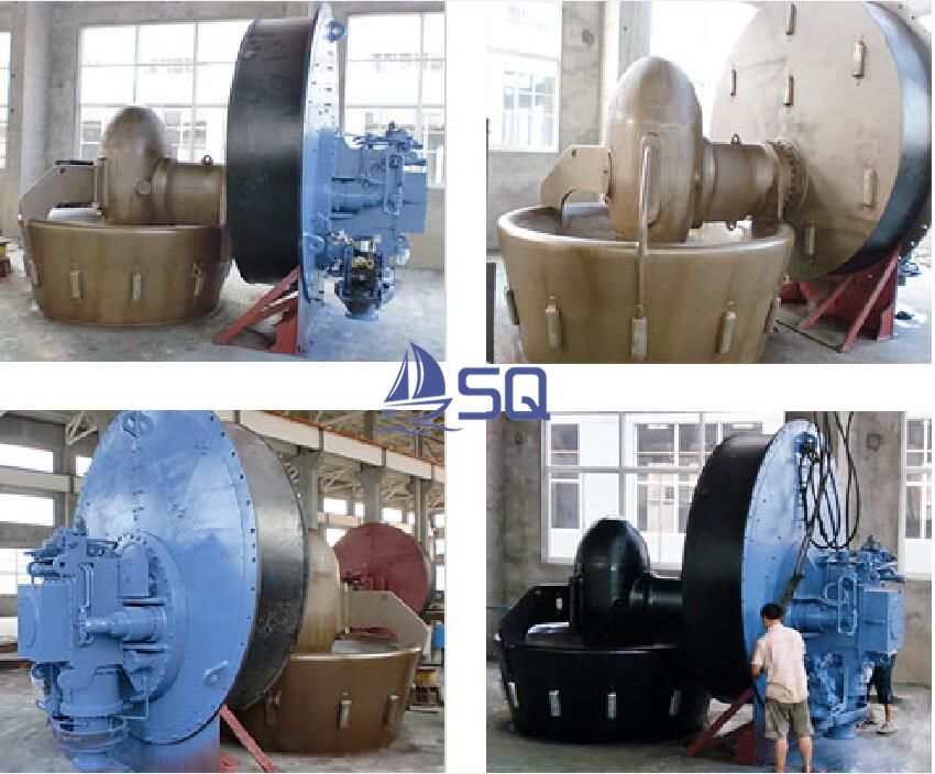 Azimuth thruster with tube