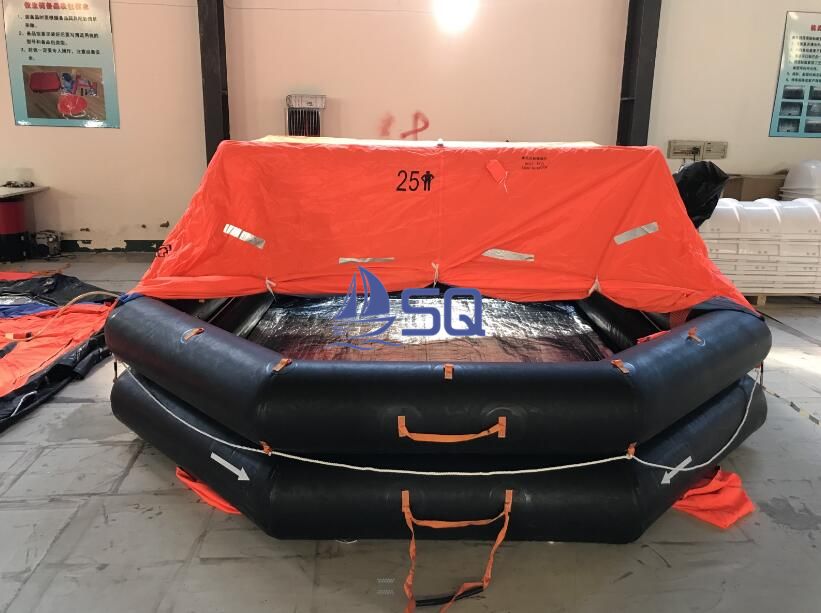 KHA type throw-over board inflatable liferafts for fishing vessels