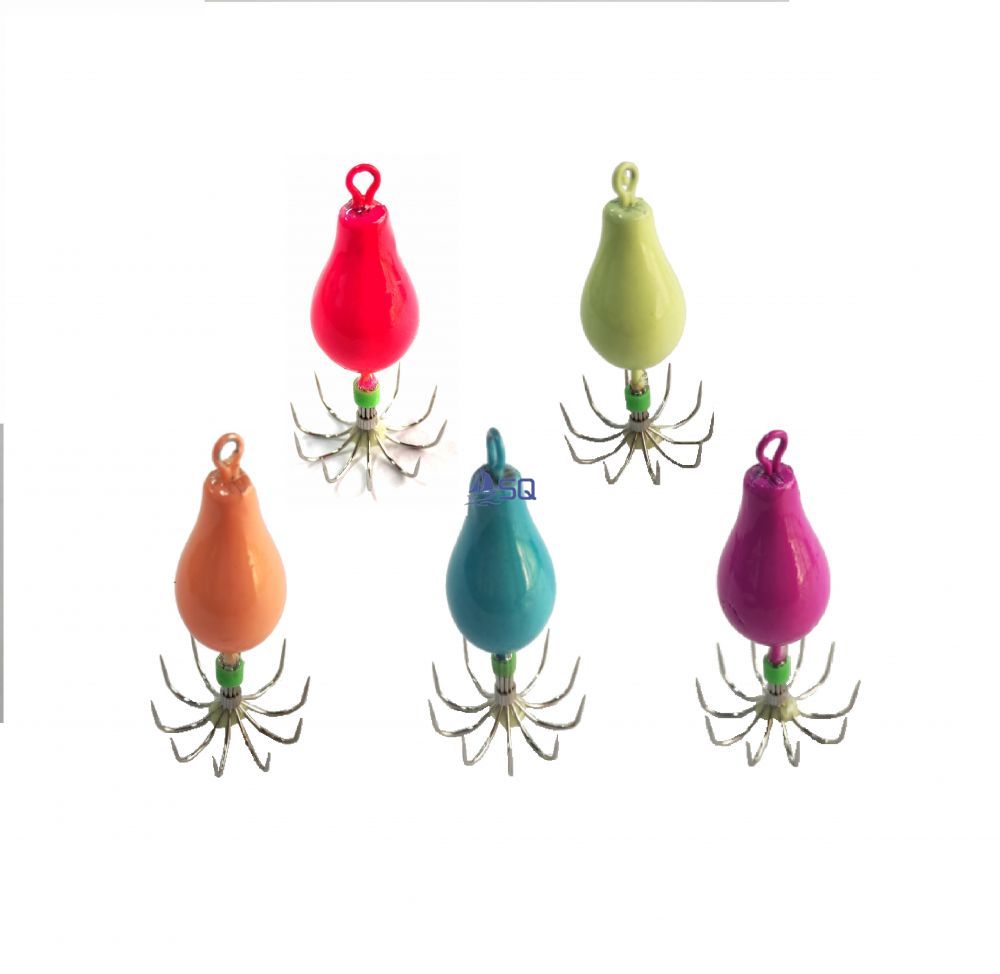 Luminous Wood Shrimp Bait Squid Hook Jig Sea Cuttlefish Lures